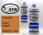 Preview: Chevrolet, Wyeth Metallic, WA623D / GE0: 400ml Sprühdose + 400ml Klarlack - Set, von ATW Autoteile West.